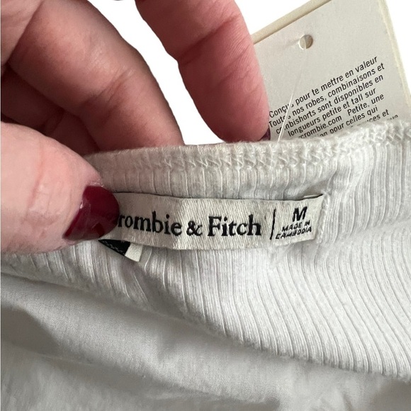 Abercrombie - NEW Mixed Fabric Cut Out Midi Dress Sz M - Picture 10 of 16